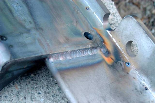 Weld close up